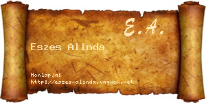 Eszes Alinda névjegykártya